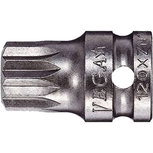 Socket Bit, Triple Square, 10 x 3/4" L, 1/4" Drive