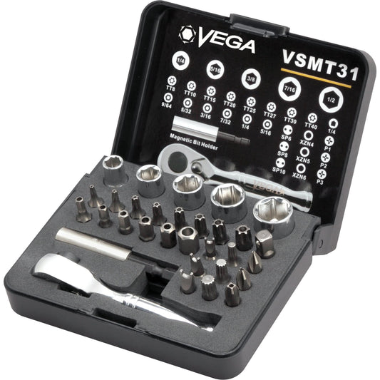 Tamper Proof Bit, Socket & Ratchet Set