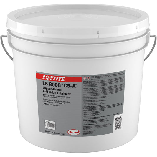Lubrifiant anti-grippage au cuivre LB 8008 C5-A, 11,34 kg, seau, température max. 982 °C (1 800 °F)