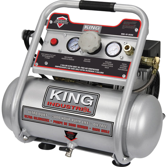 Compresseur d'air sans huile, électrique, 7,6 L (2 gal US), 125 PSI, 120/1 V