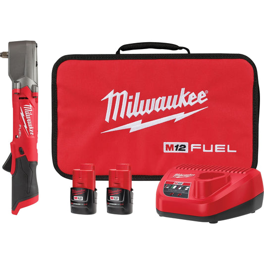 M12 Fuel™ Right Angle Impact Wrench Kit, 12 V, 3/8" Socket