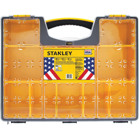Deep Professional Organizer, 17-1/2" W x 4-1/2" D x 14" H, Black/Yellow