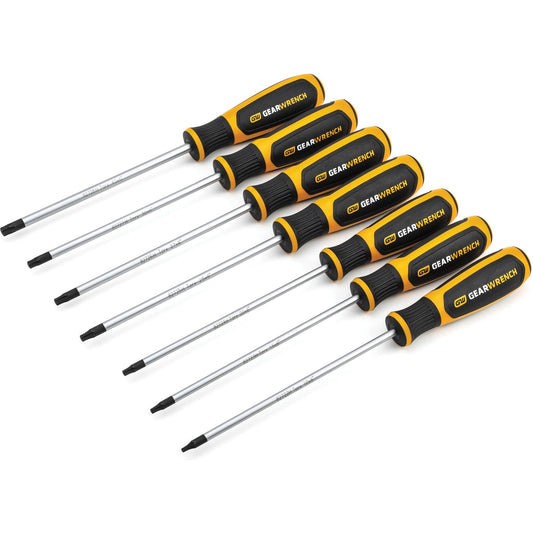 Jeu de tournevis Torx® bi-matière, 7 pièces.