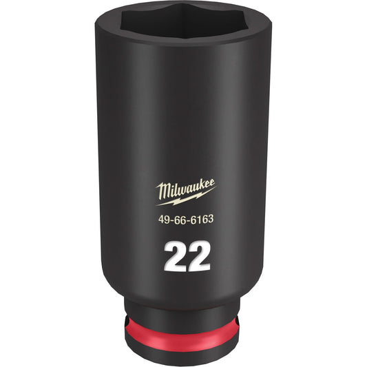 Douille à chocs Shockwave™ Impact Duty™, alimentation, 22 mm, entraînement 3/8", 6 pans, longue