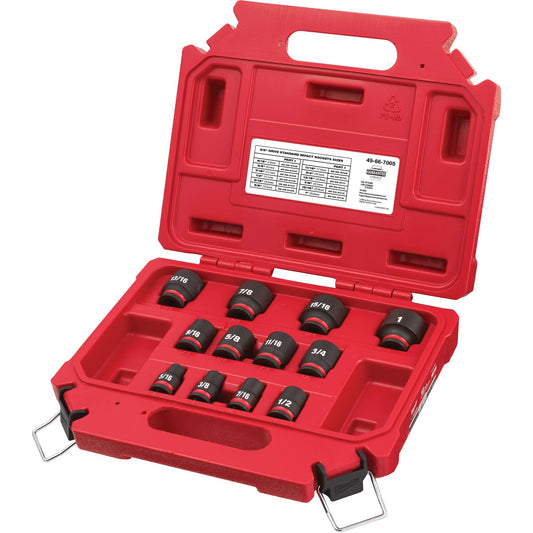 Shockwave™ Impact Duty™ SAE 6 Point Socket Set, 12 Pcs, Impact, 3/8" Drive Size