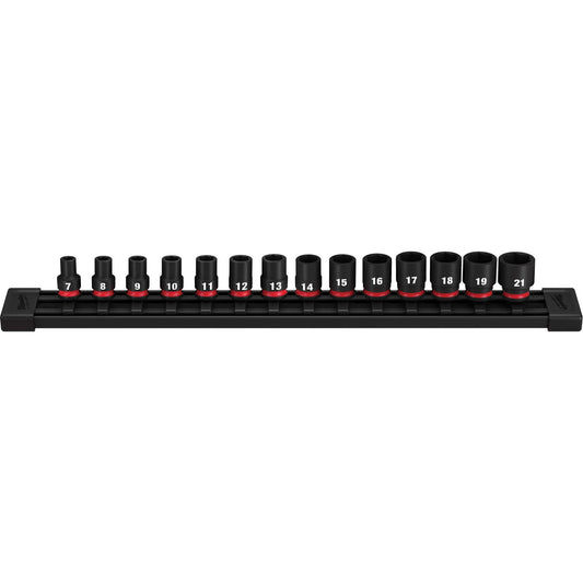 Shockwave™ Impact Duty™ Metric 6 Point Socket Set, 14 Pcs, Impact, 3/8" Drive Size