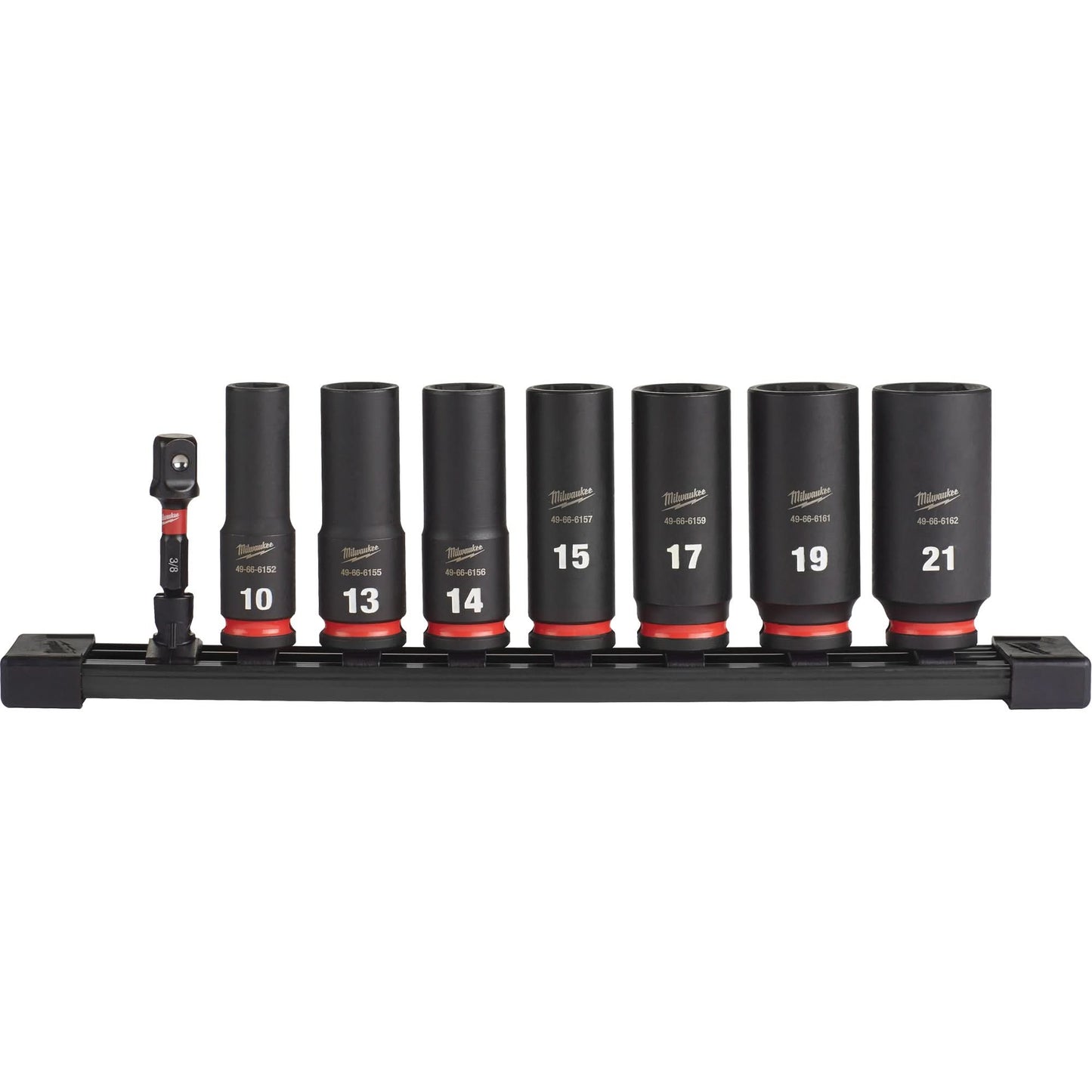 Shockwave™ Impact Duty™ Metric 6 Point Socket Set, 8 Pcs, Impact, 3/8" Drive Size, Deep