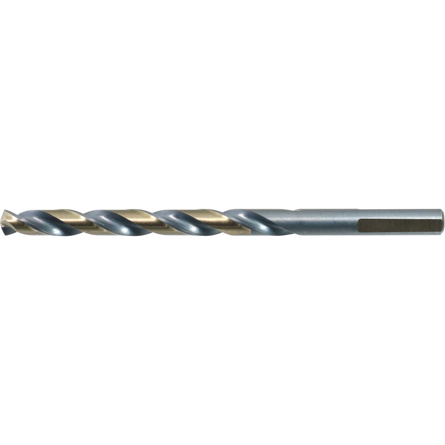 Foret hélicoïdal Drillco® à queue 3 méplats, acier rapide, 1/4", 102 mm L, cannelure 70 mm, angle de pointe 140°