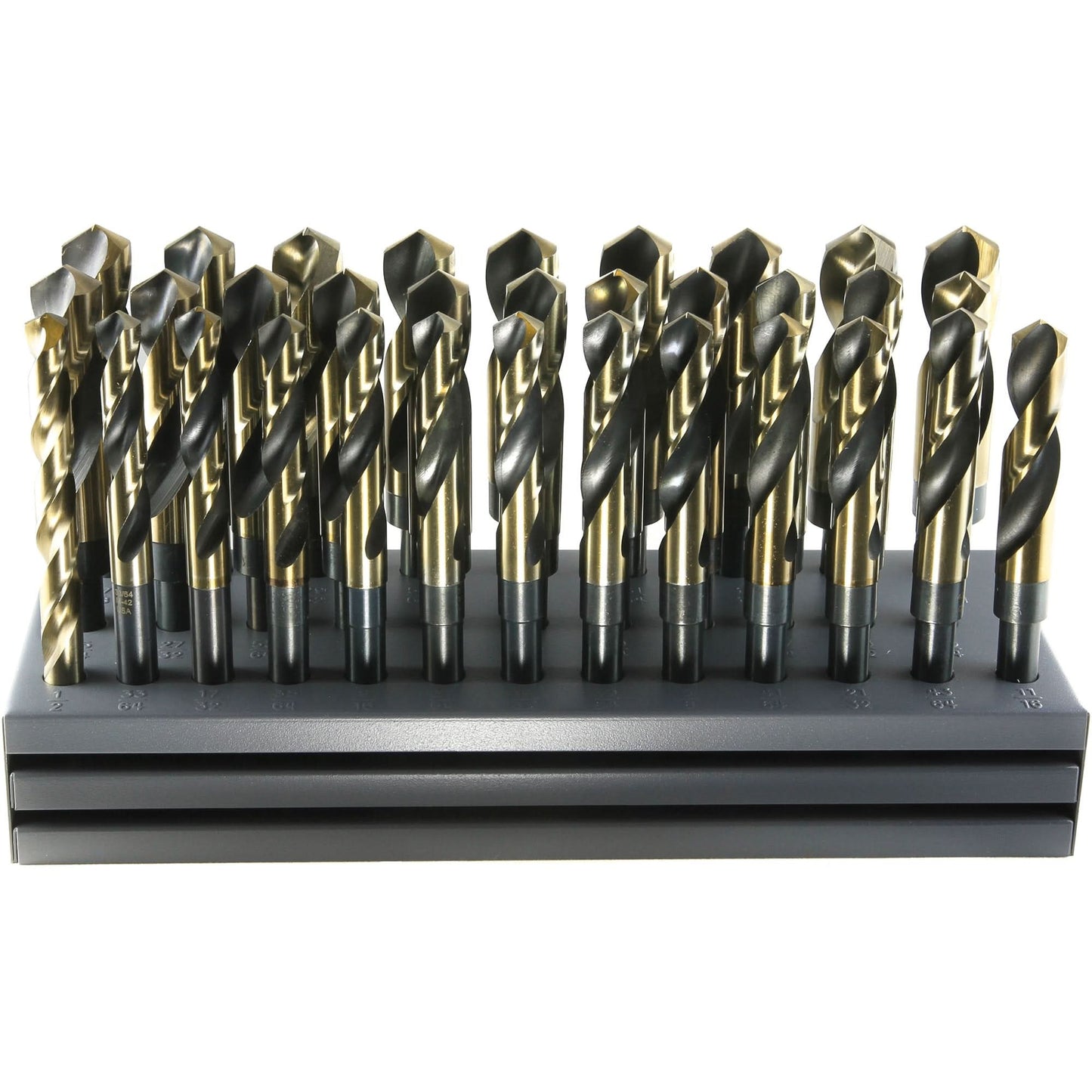 Drillco® USA S & D Drill Bit Set with Stand, 32 Pieces, Cobalt