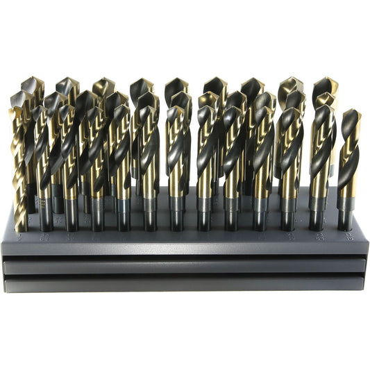 Drillco® USA S & D Drill Bit Set with Stand, 32 Pieces, Cobalt