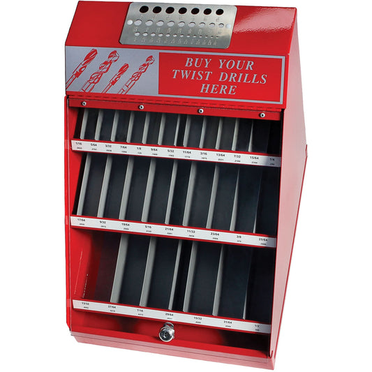 Drillco® Fractional Drill Bit Display Set, 540 Pieces