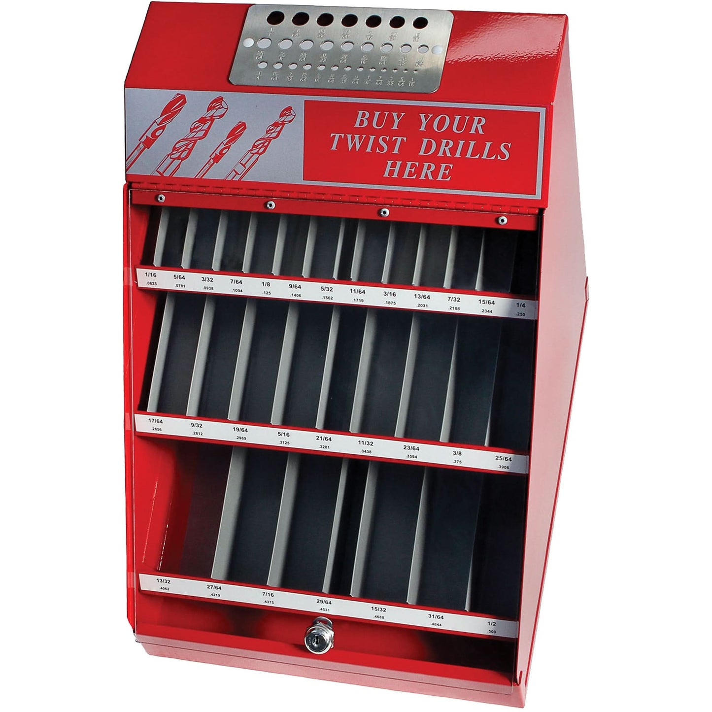 Drillco® Fractional Nitro Drill Bit Display Set, 540 Pieces