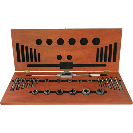 Drillco® Tap & Round Adjustable Die Set, 38 Pieces