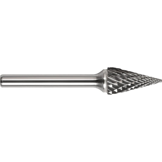 Drillco® Single Cut Pointed Cone Burr, SM-42L2