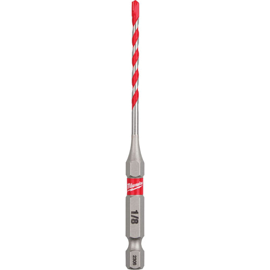Shockwave™ Hammer Drill Bit, 1/8", Hex Shank, Carbide
