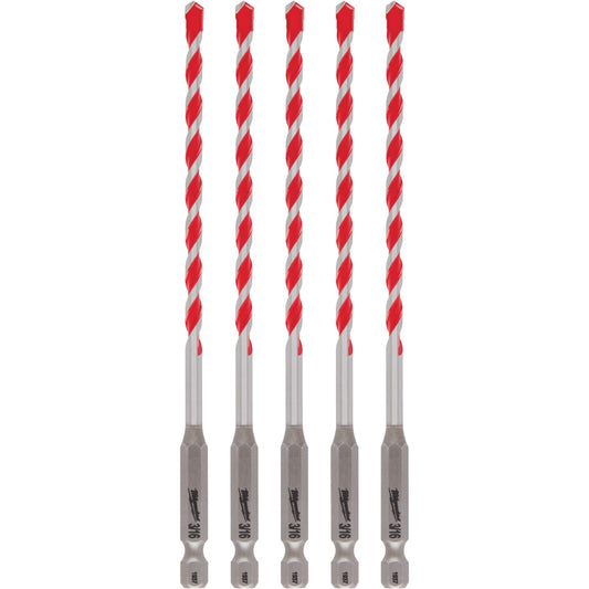 Shockwave™ Hammer Drill Bit, 3/16", Hex Shank, Carbide