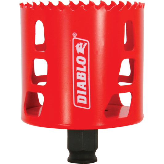 Hole Saw, 2-3/4", 2-3/8" Depth of Cut, Bi-Metal