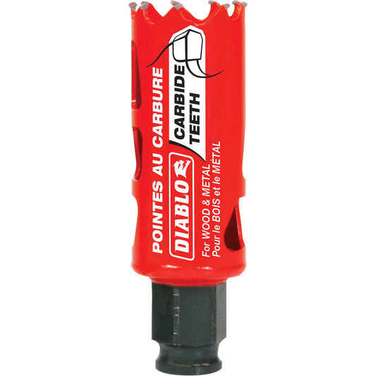 Scie cloche bois et métal, 1-1/8", 2-3/8" profondeur de coupe, carbure