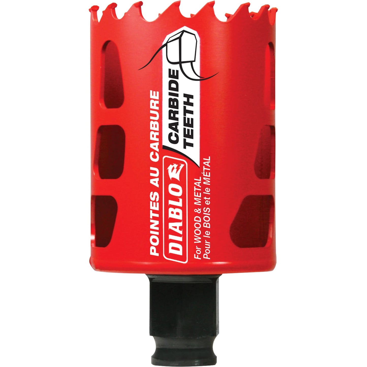 Wood & Metal Hole Saw, 1-7/8", 2-3/8" Depth of Cut, Carbide