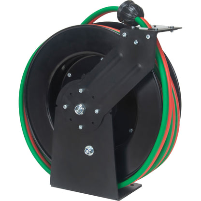 Welding Hose Reel, Welding Gases, 1/4" x 50', Single Hose, 300 psi