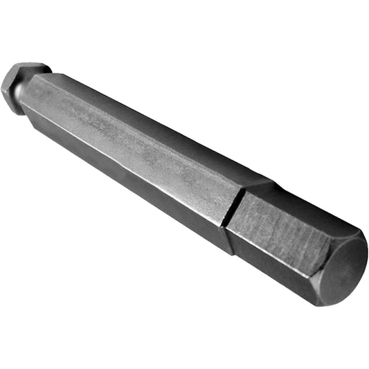 Hex Power Drive Socket Head Bit, Hex, 10 mm Tip, 7/16" Drive Size, 3-1/2" Length