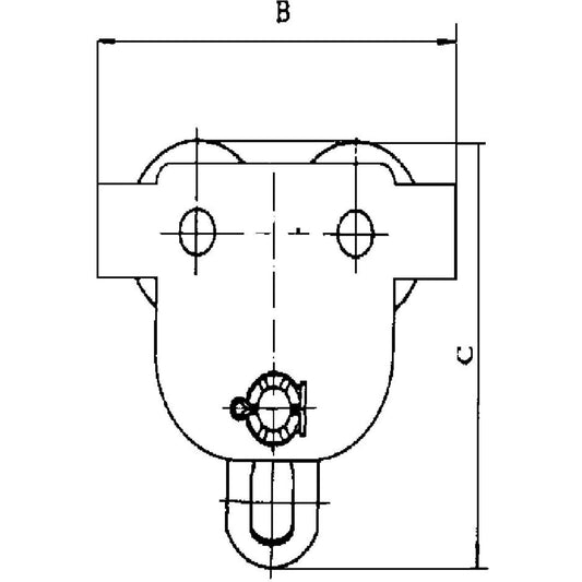 Heavy-Duty Manual Trolley - SBT Series, 11000 lbs. (5 tons)
