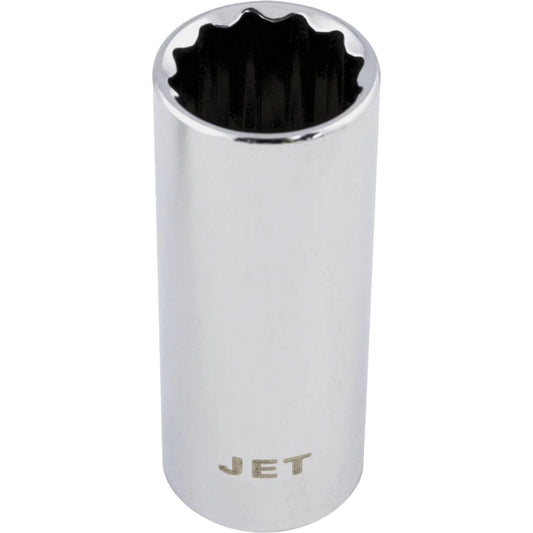 Chrome Socket, 3/16", 3/8" Drive, 12 Points, Deep