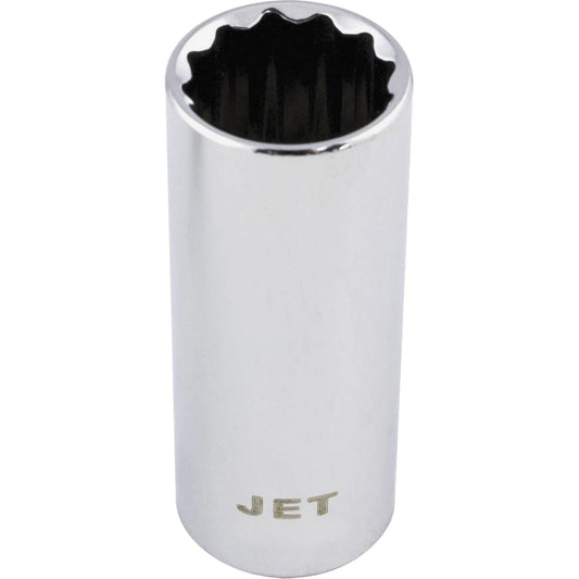 Chrome Socket, 10 mm, 3/8" Drive, 12 Points, Deep