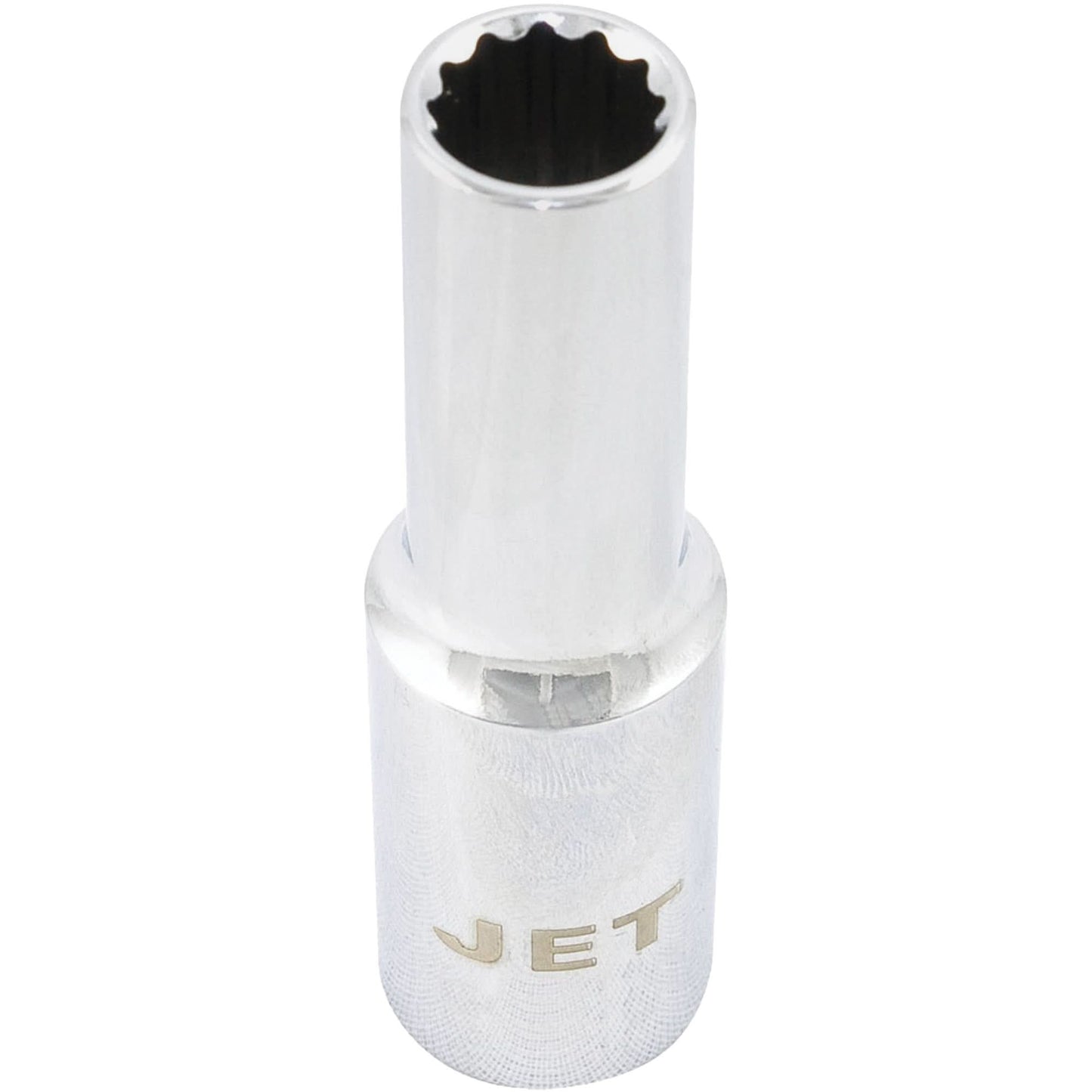 Chrome Socket, 7/16", 1/2" Drive, 12 Points, Deep
