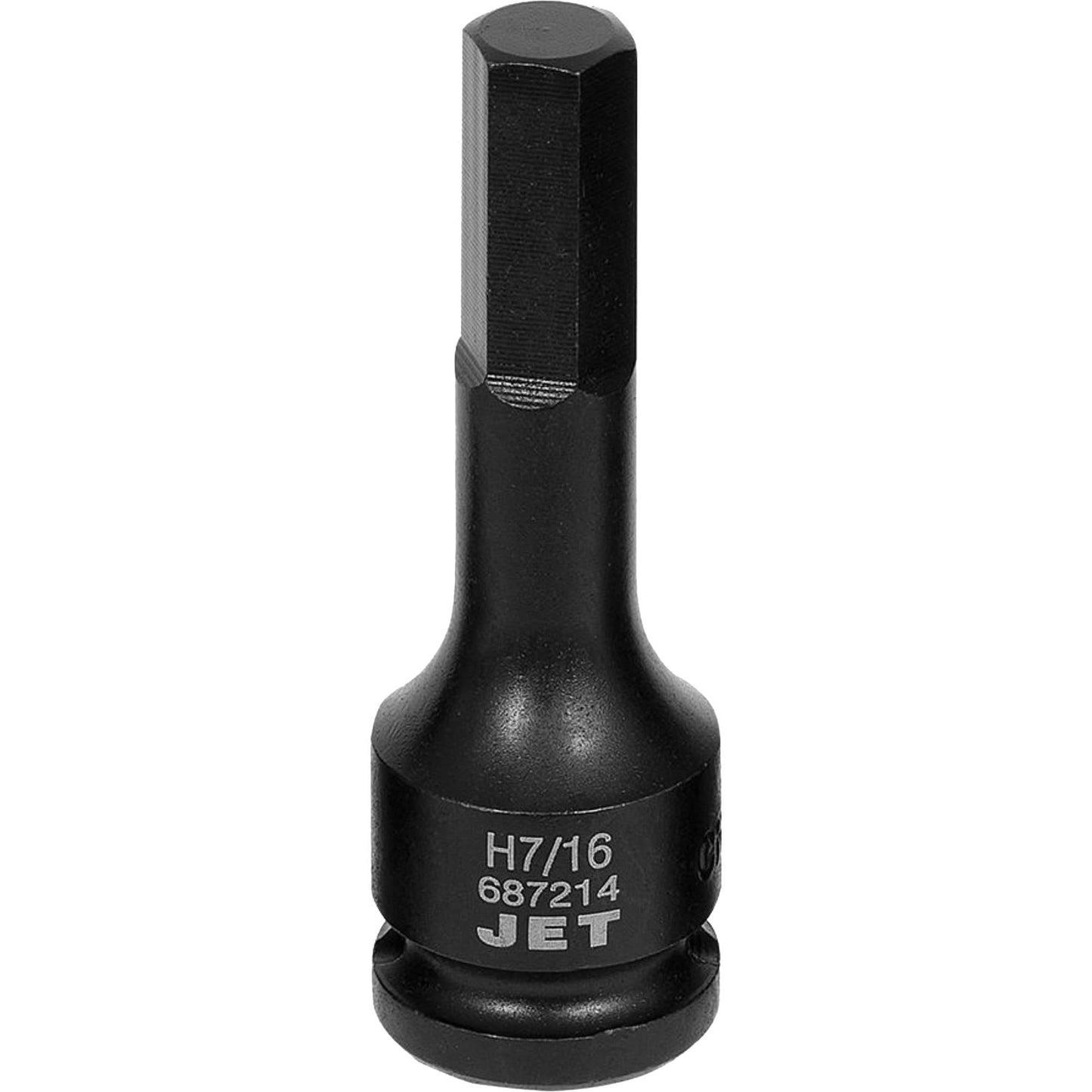 Impact Socket Bits, Hex, 7/16" x 1/2" Drive