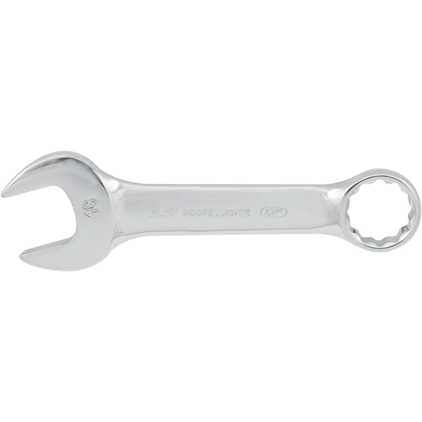 Stubby Combination Wrenches, 15 mm, Chrome Finish