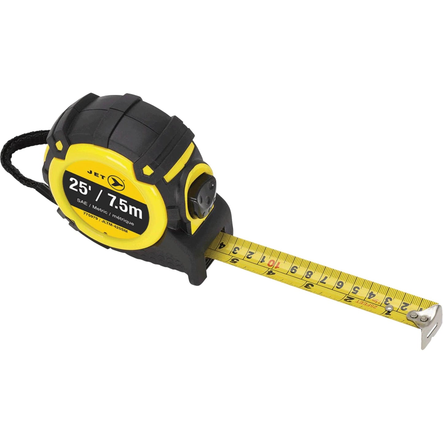 Mètres à ruban JLTM-425SM, 25' x 1", graduations métriques et impériales