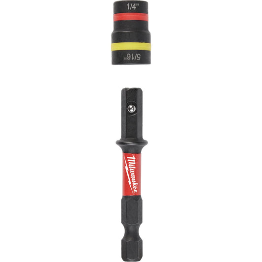 Douilles pour écrous 2-en-1 Shockwave Impact Duty™ Quik-Clear™, entraînement 5/16"/1/4", 2-1/4" L, magnétique