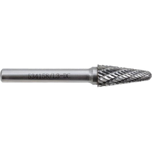L3-DC JET-KUT Taper Shape Bur 9 (Radius End), 3/8" Dia.