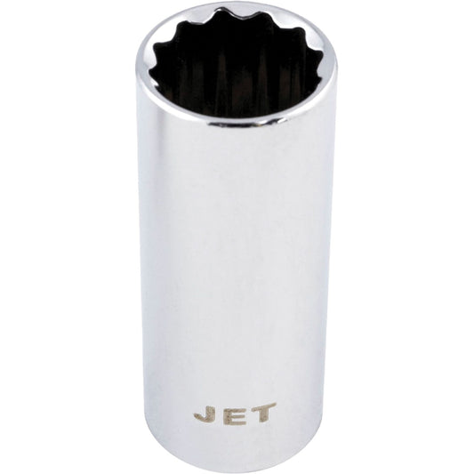 Chrome Socket, 10 mm, 1/4" Drive, 12 Points, Deep