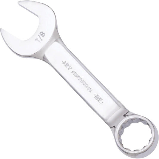 SAE Stubby Combination Wrench, 7/8", Polished Finish