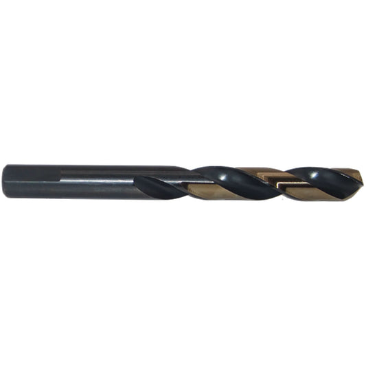 Two-Tone 3-Flat Mechanic's Drill, 1/2", High Speed Steel, 135° Point