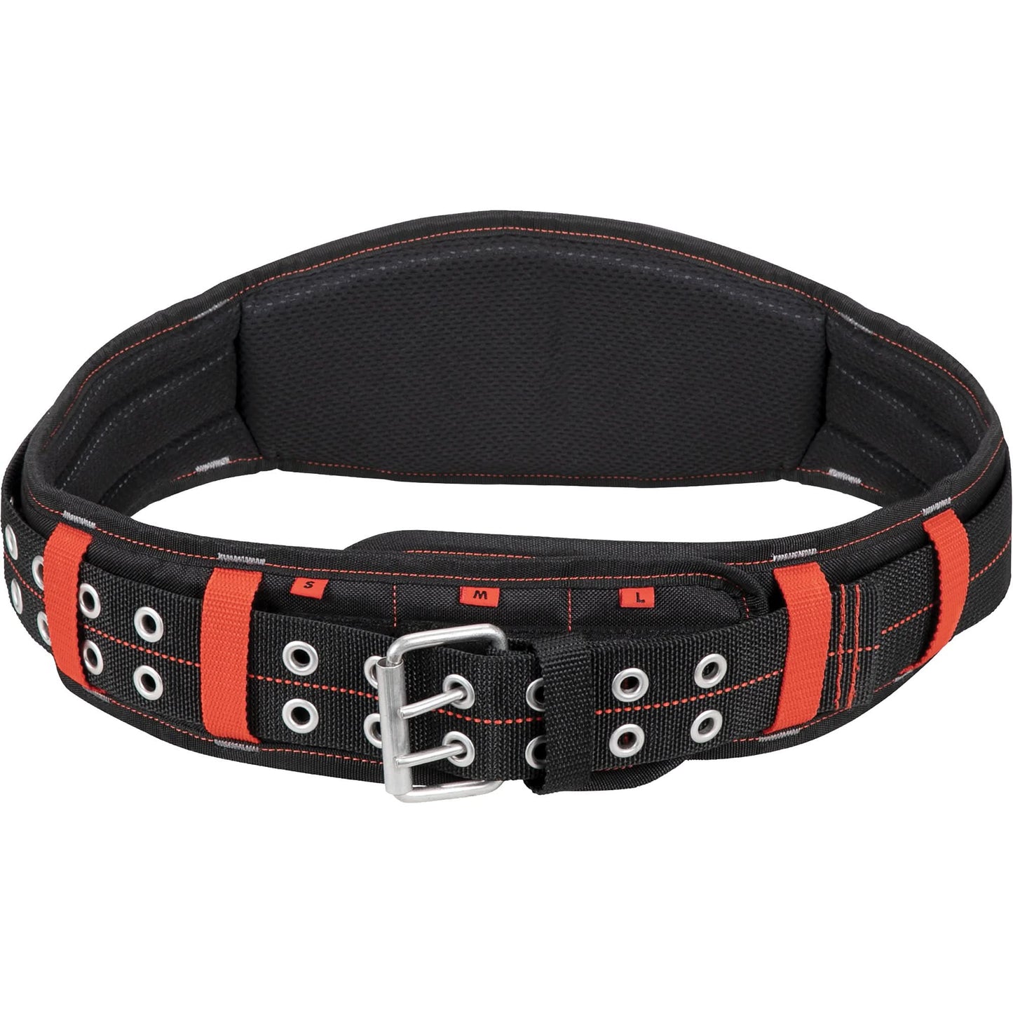 5" Padded Belt, Black/Red