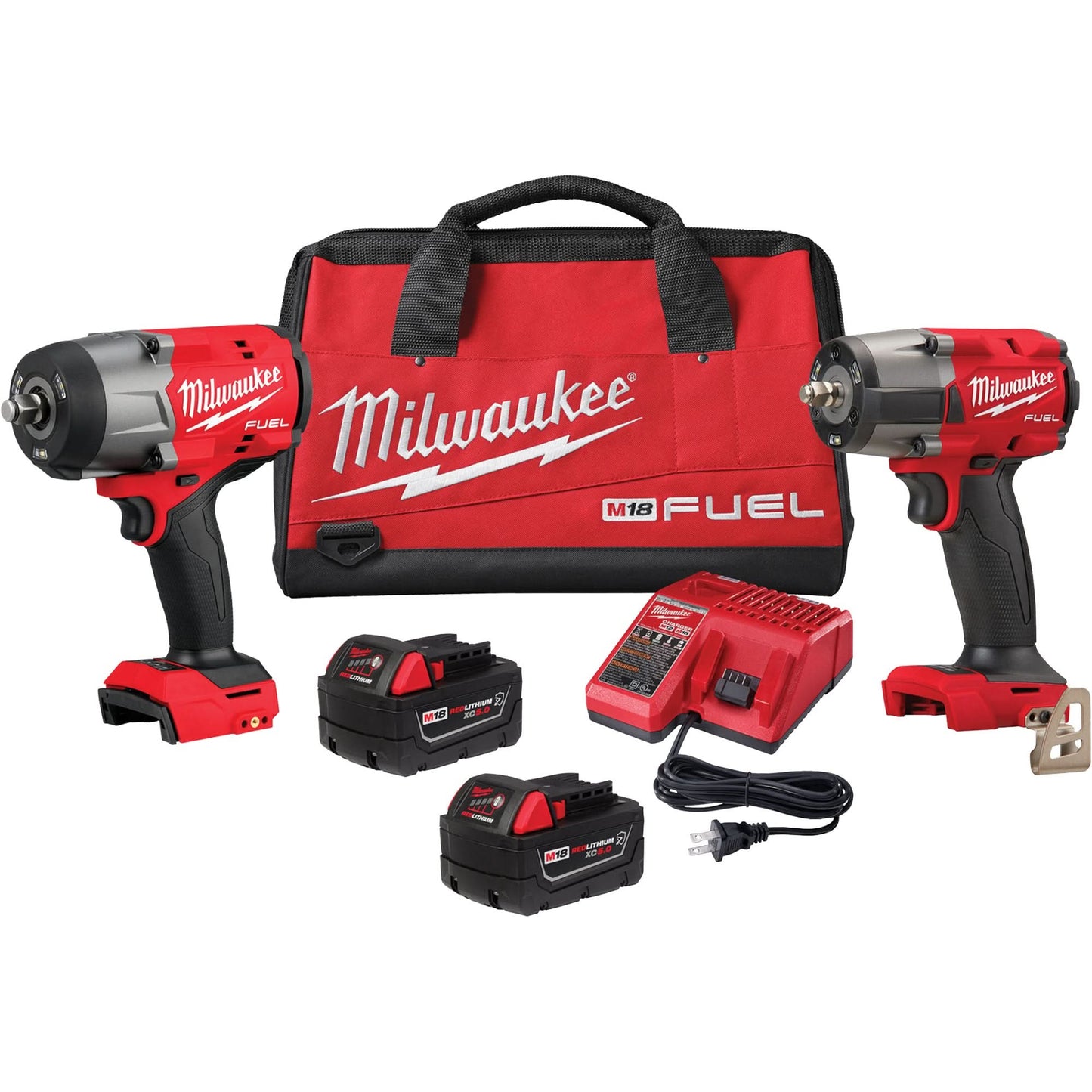 M18 FUEL™ 1/2" High Torque  & 3/8" Medium Torque Impact Wrenches Automotive Combo Kit, Lithium-Ion, 18 V