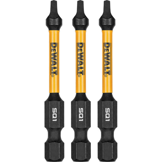 Embouts de vissage à percussion FLEXTORQ® 3 pièces, carrés, n° 1, entraînement 1/4 po