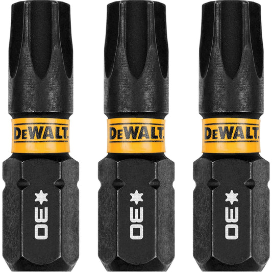 3-Piece FLEXTORQ® Impact Screwdriving Bits, Torx, T-30, 1/4" Drive