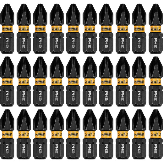 30-Piece FLEXTORQ® Impact Driver Bit Set, Phillips, #2, 1/4" Drive