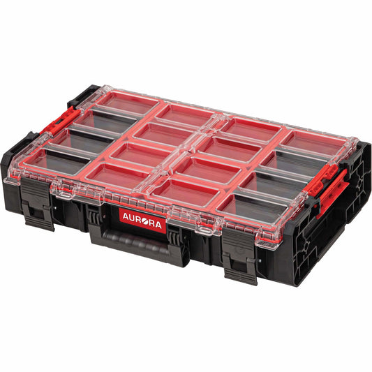 Arx™ 2X-Large Organizer with Bins, 23" x 15-1/5" x 6-4/5", Black