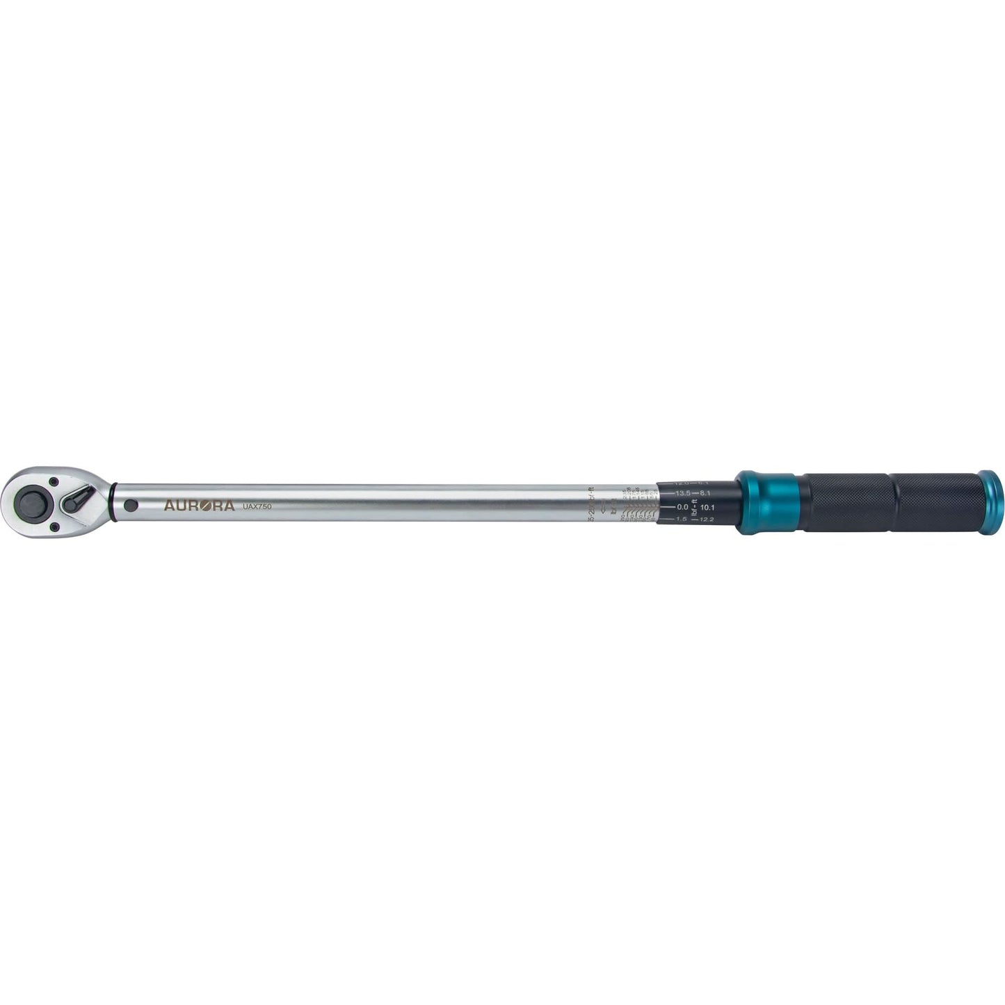 72-Tooth Torque Wrench, Click, 1/2" Square Drive, 25 - 250 ft-lbs.