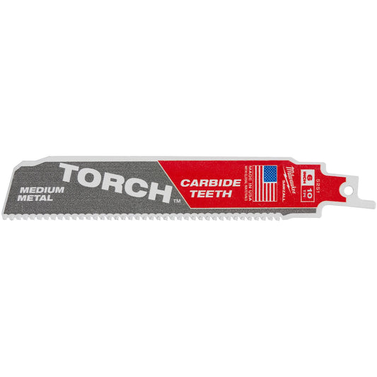 Lame de scie TORCH™ à dents en carbure pour métaux de dureté moyenne, carbure, 10 TPI, 15,2 cm (L) x 2,5 cm (l)