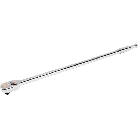 Clé à cliquet 120XP™ chromée entièrement polie à poignée longue en forme de goutte, entraînement 1/2", poignée ergonomique