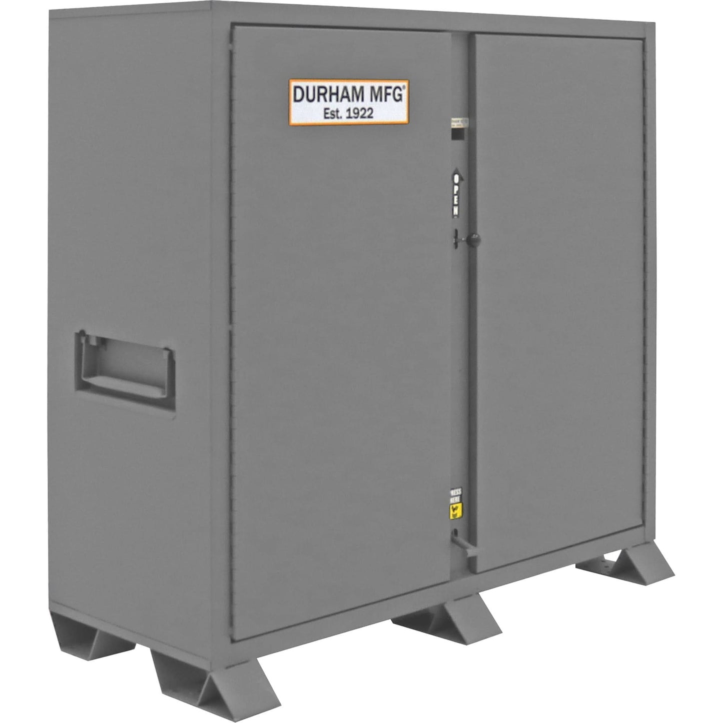 Armoire de rangement de chantier, acier, 1,34 m³, grise