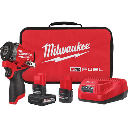 Fuel™ Stubby Impact Wrench Kit, 12 V, 3/8" Socket