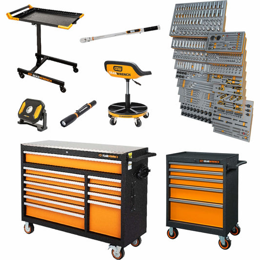 MEGAMOD Master Mechanics Tool Set in Premium Modular Foam Trays with Tool Storage, 1024 Pieces