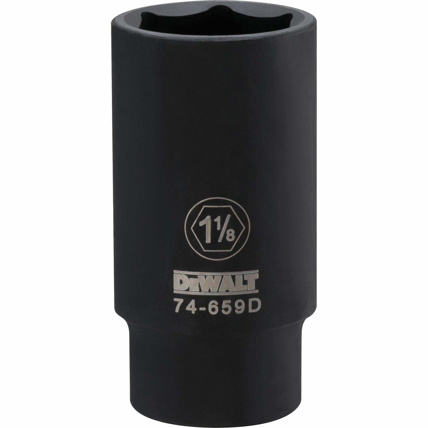 Socket, Impact, 1-1/8", 1/2" Drive, 6 Points